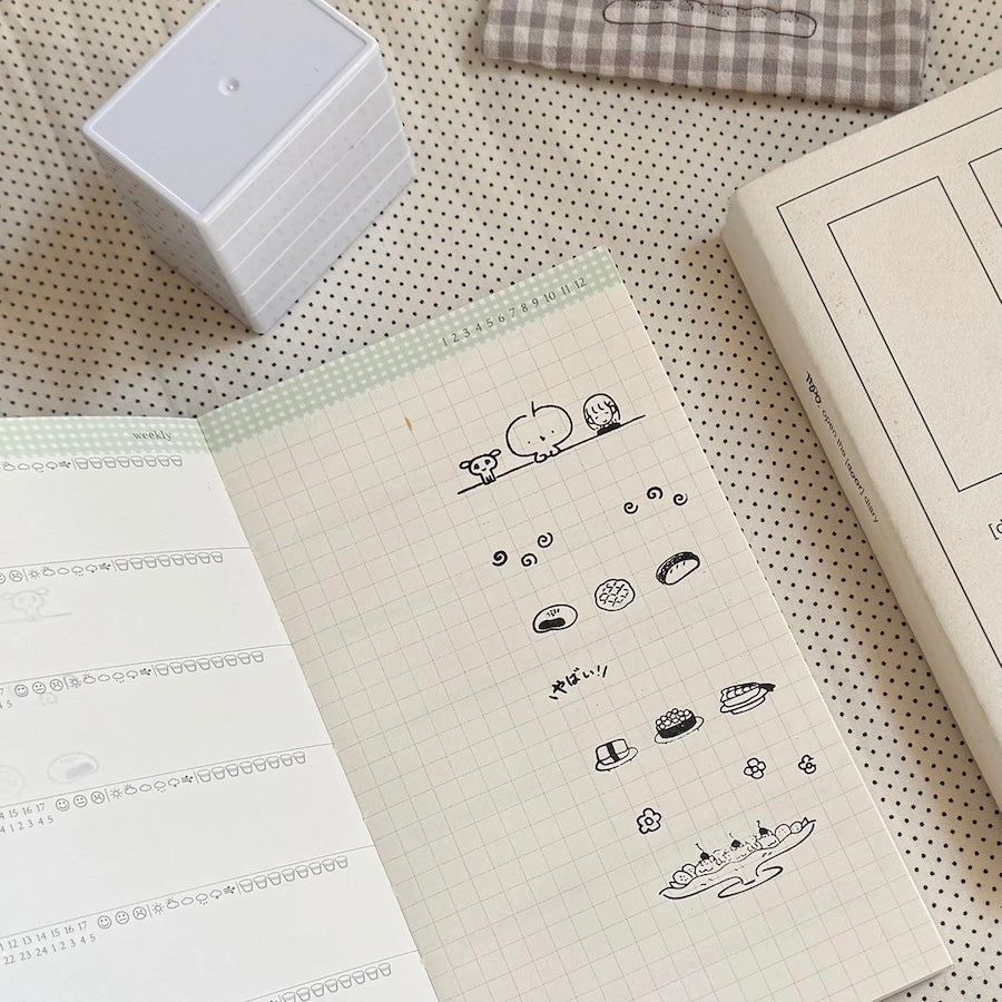 Pre-Inked 4-in-1 Stamp Set - What to Eat Today?