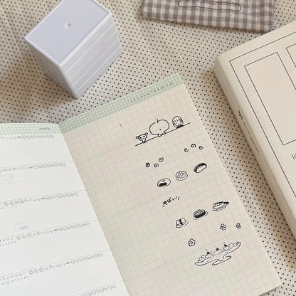 Pre-Inked 4-in-1 Stamp Set - What to Eat Today?