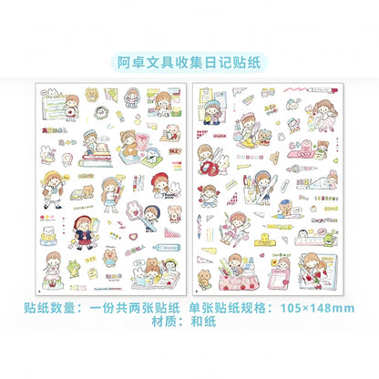 Die-Cut Sticker Sheets - Stationery Diary