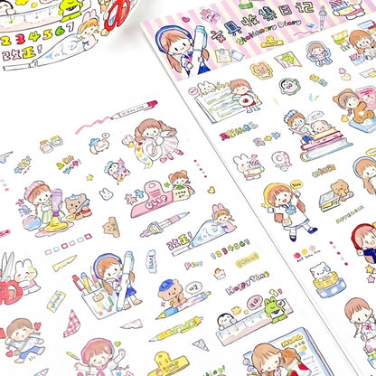 Die-Cut Sticker Sheets - Stationery Diary