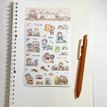 Die-Cut Sticker Sheets - Seasons