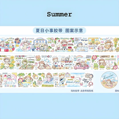 Summer themed washi tape designs