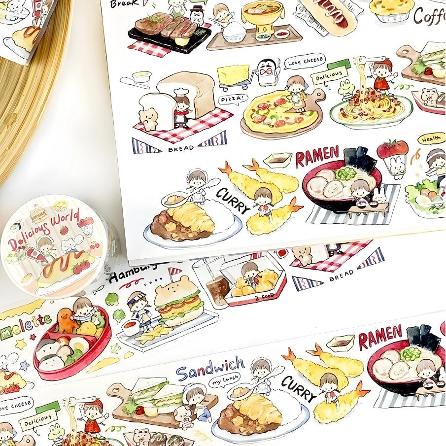 Food themed washi tape