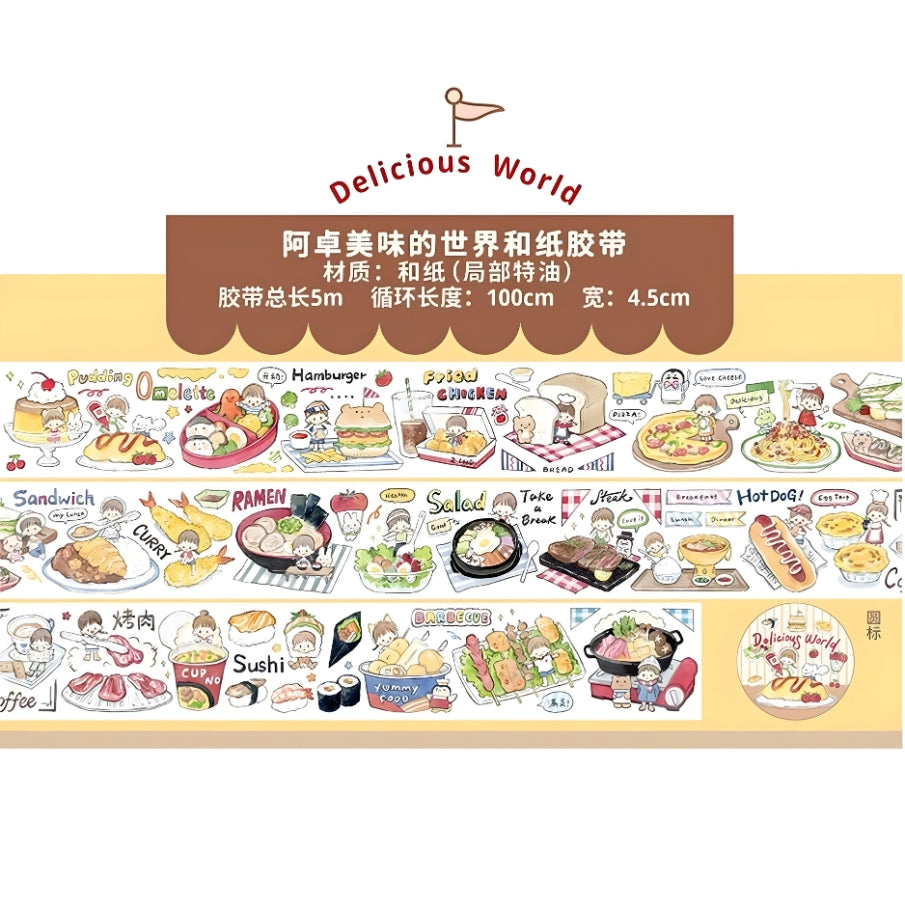 washi tape delicious food designs