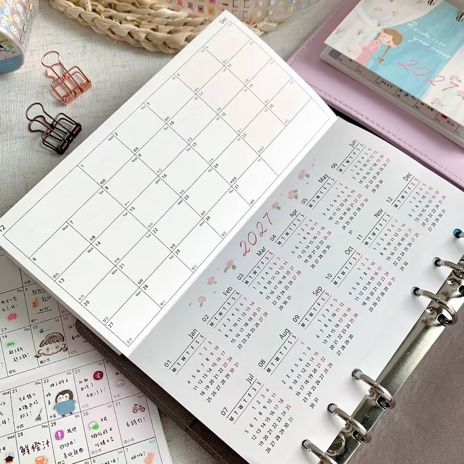 2027 Full Year Schedule Paper Refills