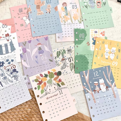2027 Monthly Calendar Inserts