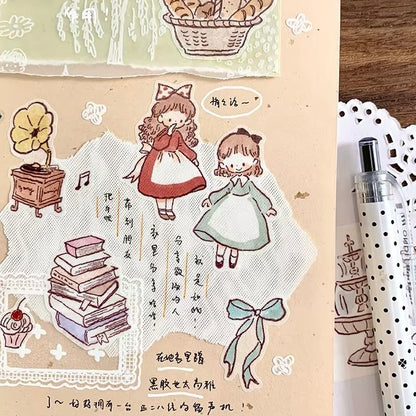 Die-Cut Sticker Roll - An Elegant Afternoon