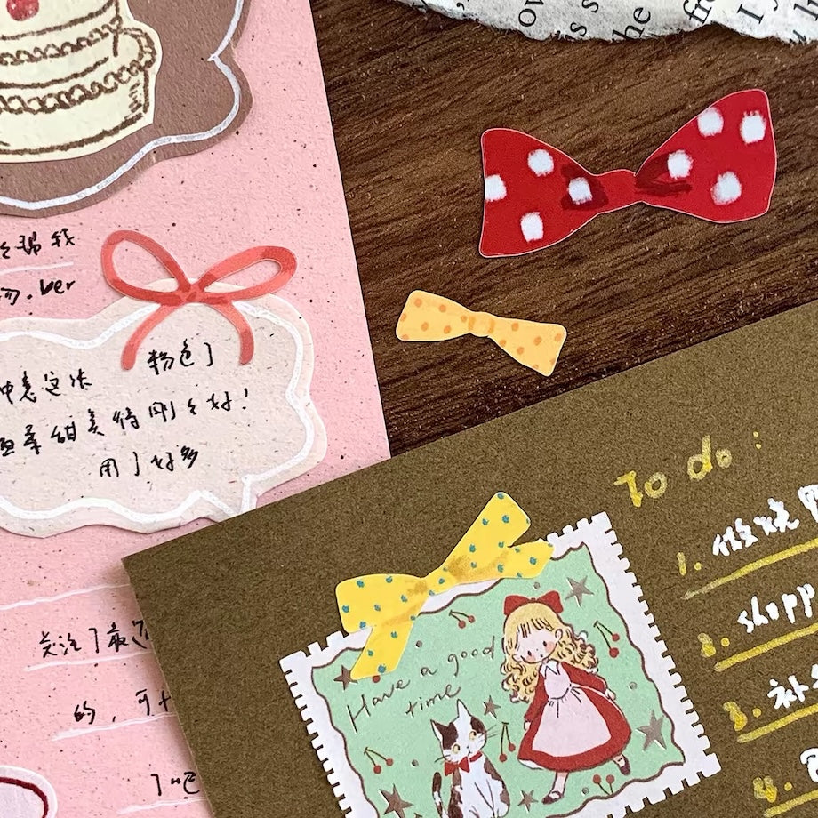 Die-Cut Sticker Roll - Bowknot