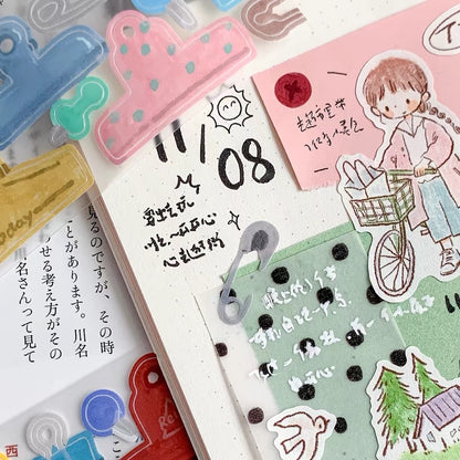 Die-Cut Sticker Roll - Clips