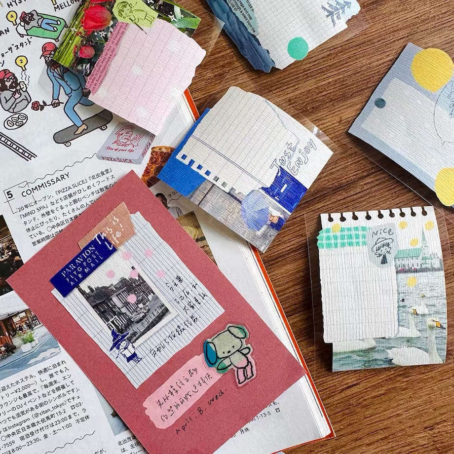 Die-Cut Sticker Roll - Collage Film Verses