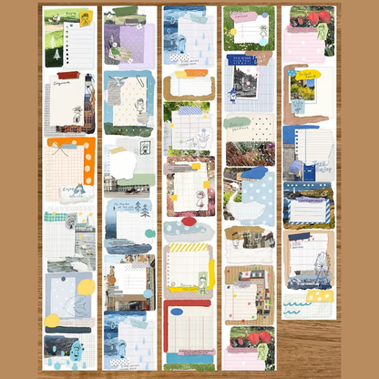 Die-Cut Sticker Roll - Collage Film Verses