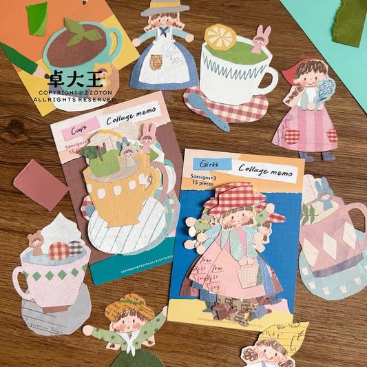 Memo Pads - Cups & Girls