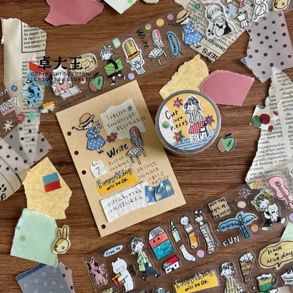 Die-Cut Sticker Roll - Cut into Pieces