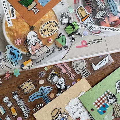Die-Cut Sticker Roll - Cut into Pieces