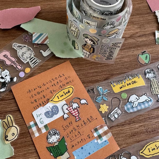 Die-Cut Sticker Roll - Cut into Pieces