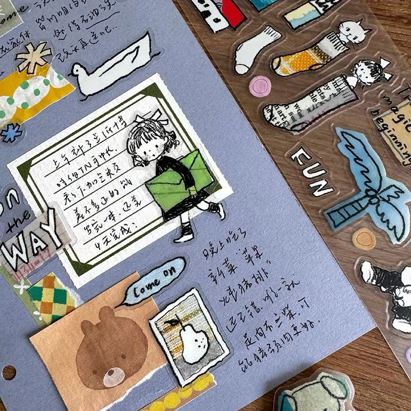 Die-Cut Sticker Roll - Cut into Pieces