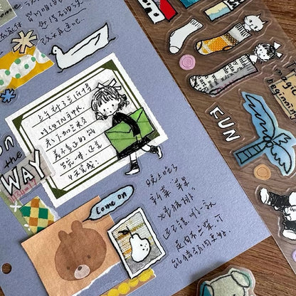Die-Cut Sticker Roll - Cut into Pieces