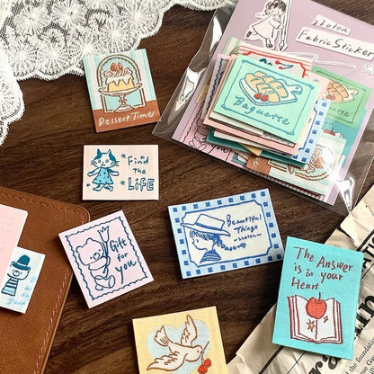 Fabric Sticker - Vintage Romance