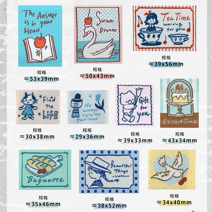 Fabric Sticker - Vintage Romance