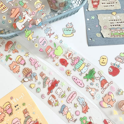 Die-Cut Sticker Roll - Friends on Paper