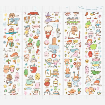 Die-Cut Sticker Roll - Friends on Paper