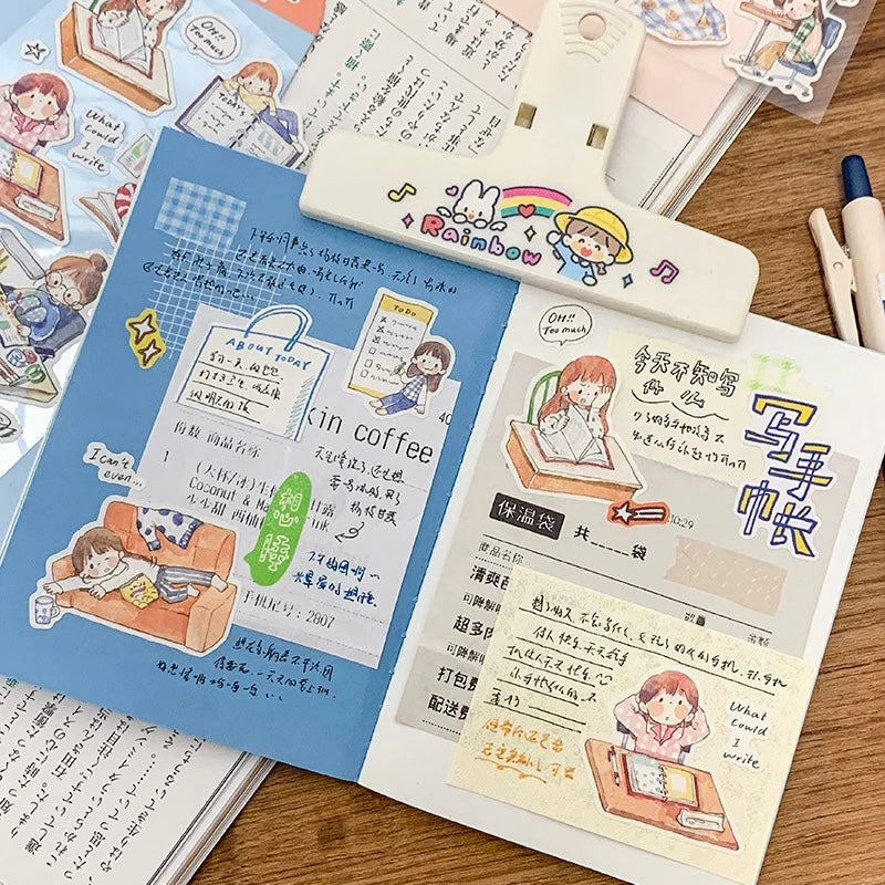 Die-Cut Sticker Sheets - Journaling & Lazy Life