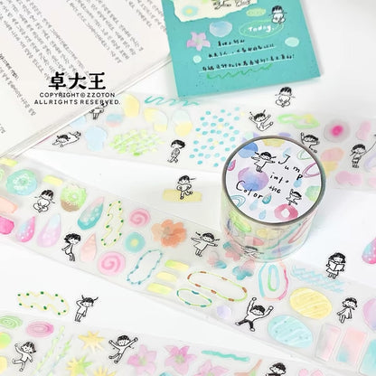 Die-Cut Sticker Roll - Jump into the Color
