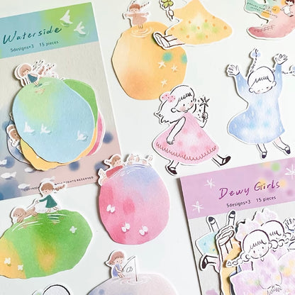 Memo Pads - Waterside & Dewy Girls