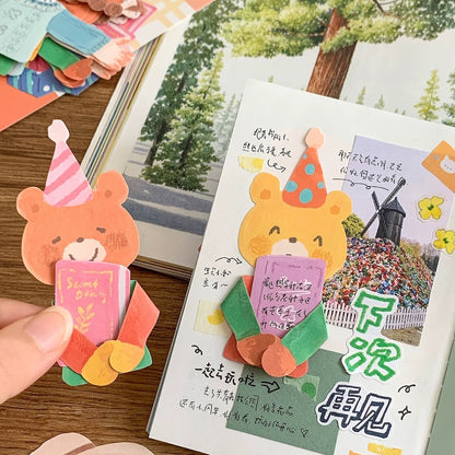 Oil Pastel Memo Pads - My Clothes & Hug Me