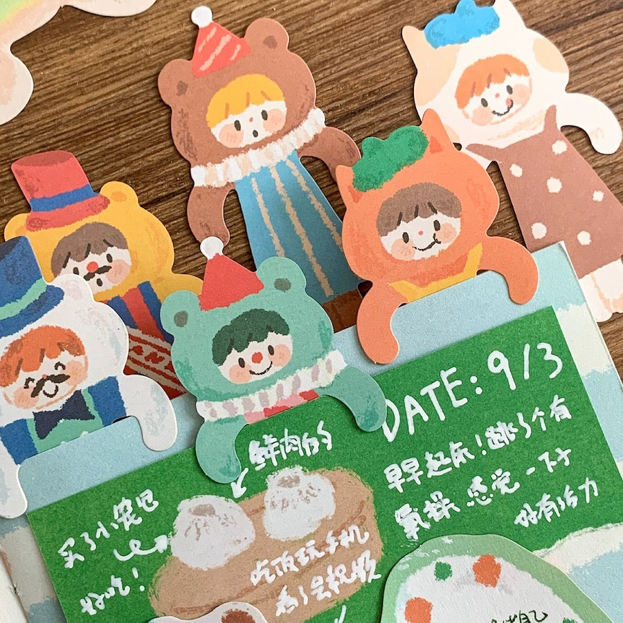 Oil Pastel Memo Pads - Raise & Lying