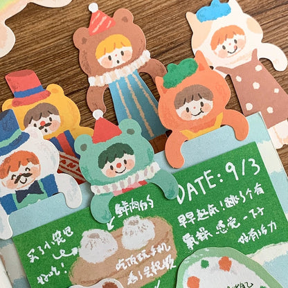 Oil Pastel Memo Pads - Raise & Lying