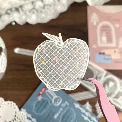 Die-Cut Sticker Roll - Old Paris Lace