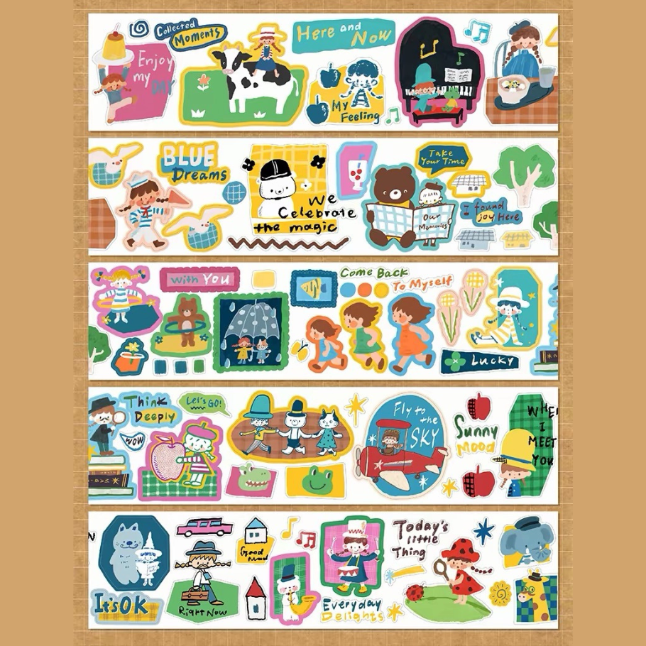 Die-Cut Sticker Roll - Rainbow March