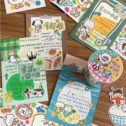 Die-Cut Sticker Roll - Relax Life