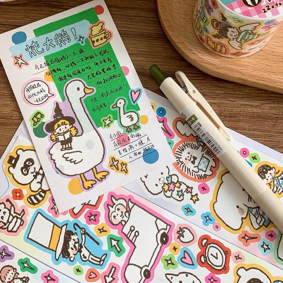 Die-Cut Sticker Roll - Relax Life