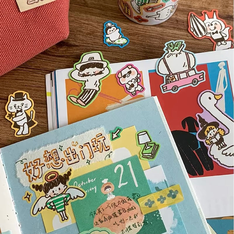 Die-Cut Sticker Roll - Relax Life
