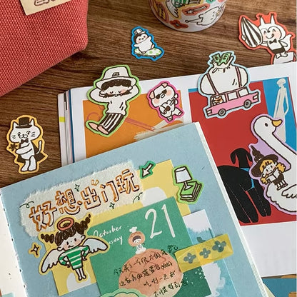Die-Cut Sticker Roll - Relax Life