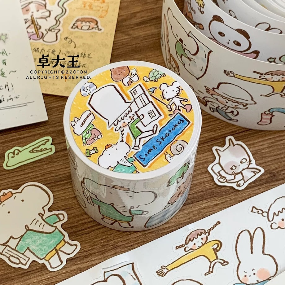 Die-Cut Sticker Roll - Some Sketches