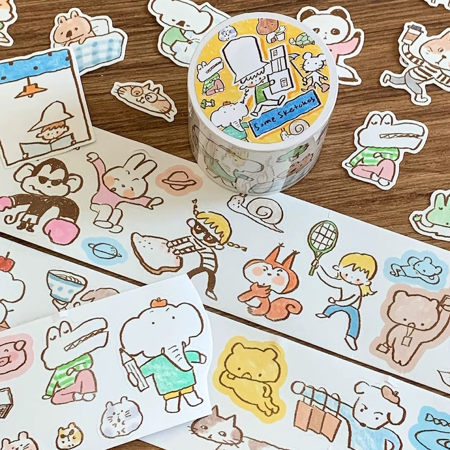 Die-Cut Sticker Roll - Some Sketches