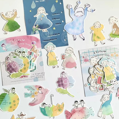 Sticker Packets - Ripples & Watercolor Girls