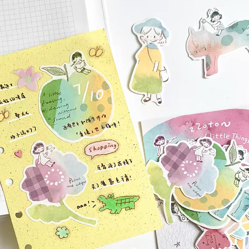 Sticker Packets - Ripples & Watercolor Girls