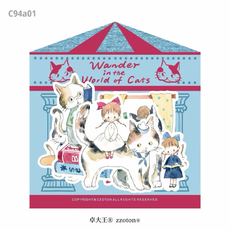 Sticker Packet - Wander in the World of Cats