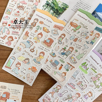 Die-Cut Sticker Sheets - Weekend Trifles