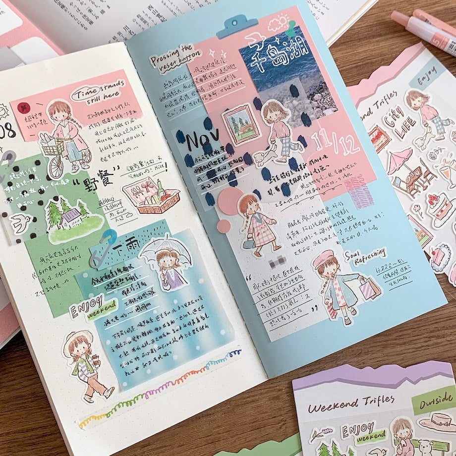 Die-Cut Sticker Sheets - Weekend Trifles