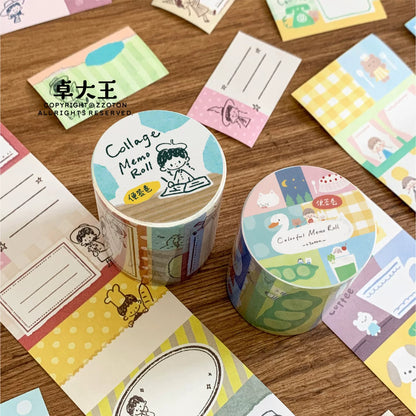 Writing Memo Roll - Colorful & Collage