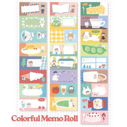 Writing Memo Roll - Colorful & Collage