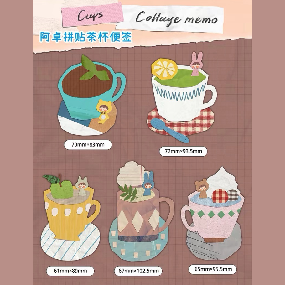 Memo Pads - Cups & Girls