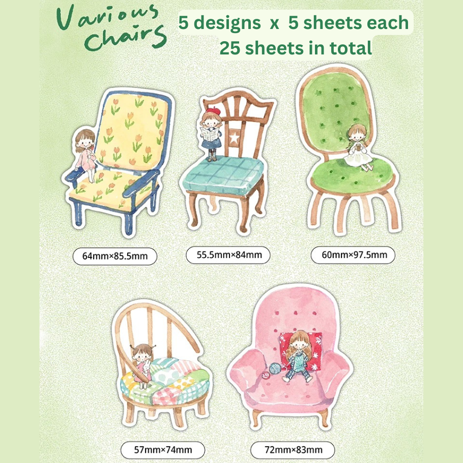 Memo Pads - Dessert, Cookies, & Chairs