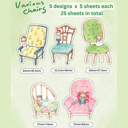 Memo Pads - Dessert, Cookies, & Chairs