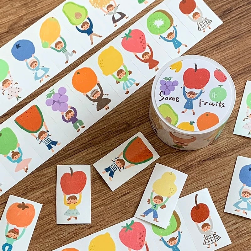 Label Sticker Rolls - Fruits & Life